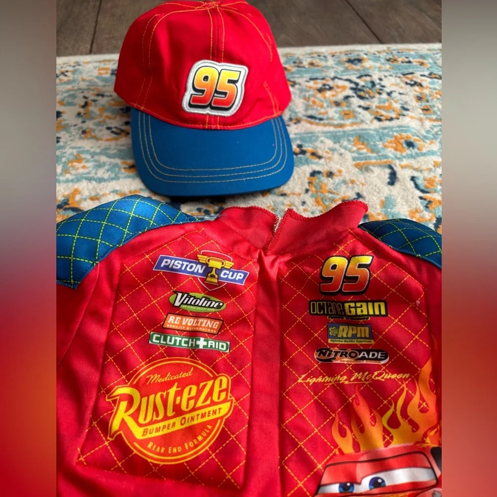 Boys McQueen Halloween Jumpsuit size 3 - Picture 3 of 5